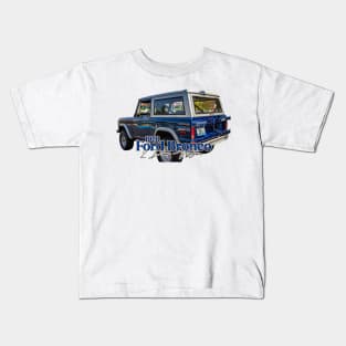 1976 Ford Bronco 2 Door Wagon Kids T-Shirt